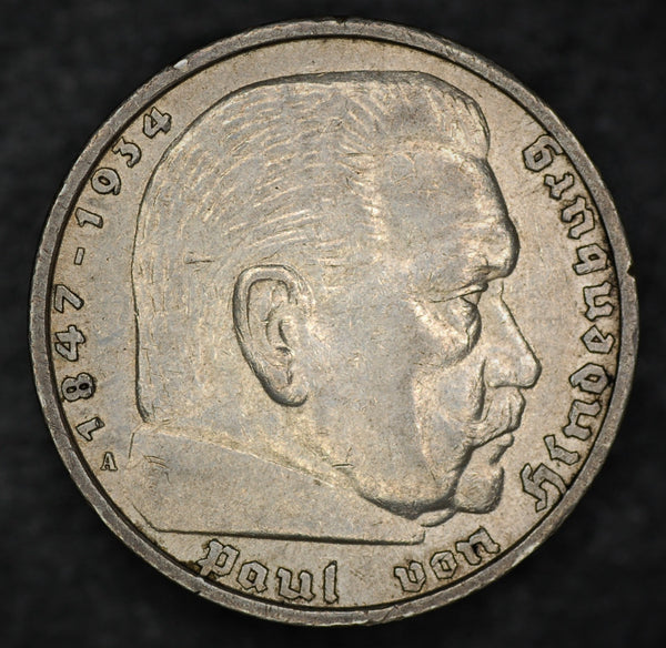 Germany. 5 Marks. 1935 A