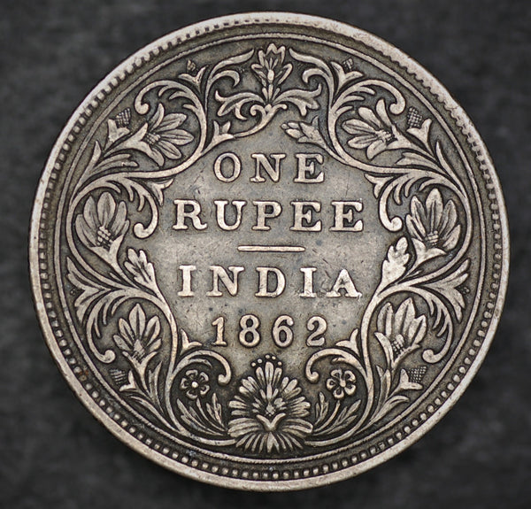 India. (British) Rupee. 1862