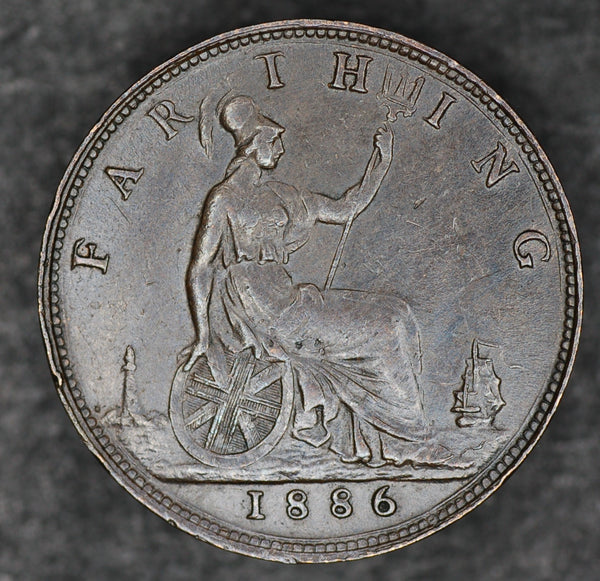 Victoria. Farthing. 1886