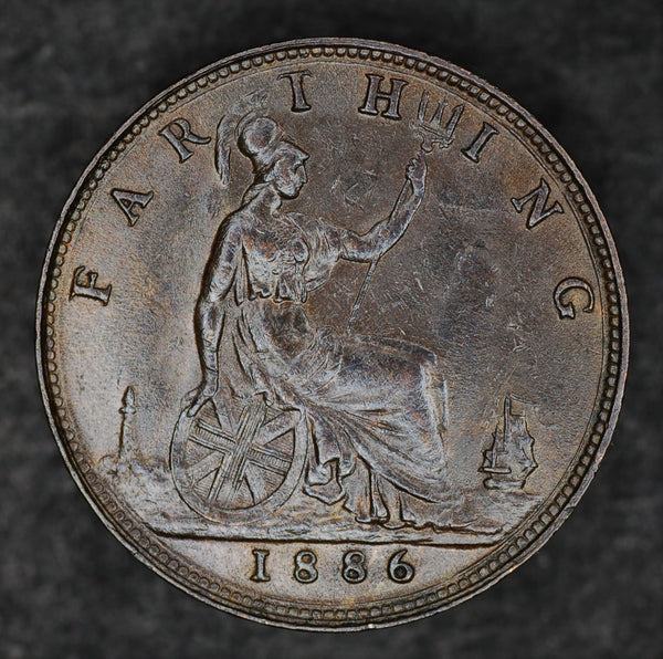 Victoria. Farthing. 1886