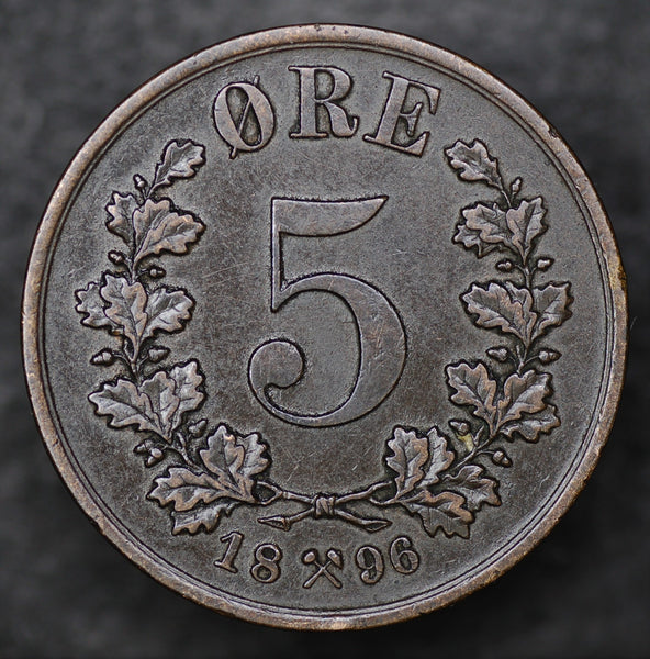 Norway. 5 Ore. 1896