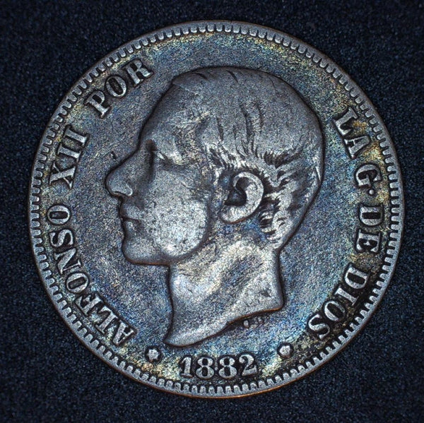 Spain. 2 Pesetas. 1882