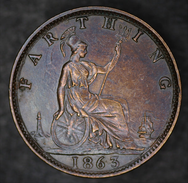 Victoria. Farthing. 1863