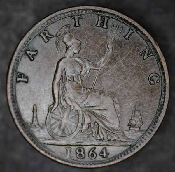 Victoria. Farthing. 1864