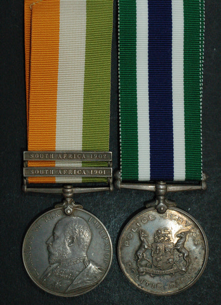 Boer war. Pair. Patterson. Cape Police – Coins4all