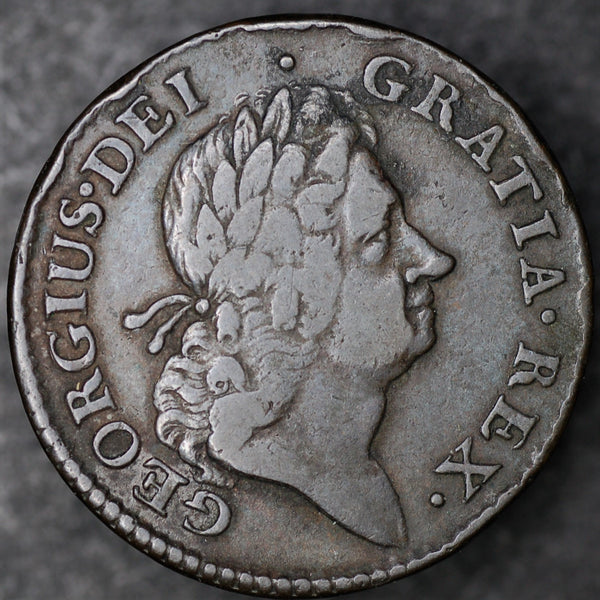 Ireland, George I, Wood's Coinage, Halfpenny, Type II, 1723