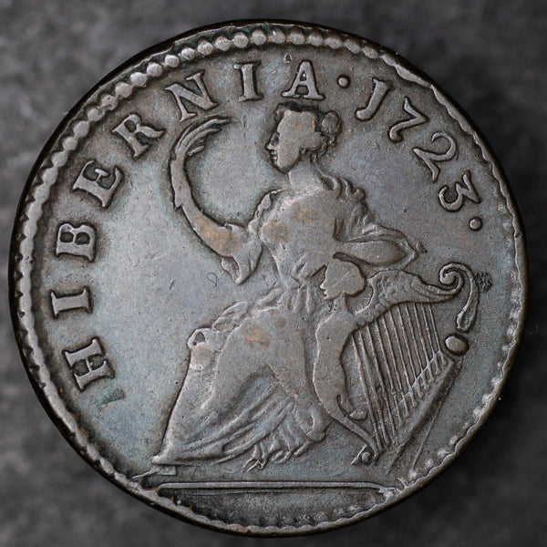 Ireland, George I, Wood's Coinage, Halfpenny, Type II, 1723