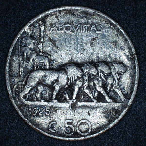 Italy. 50 Centesimi. 1925