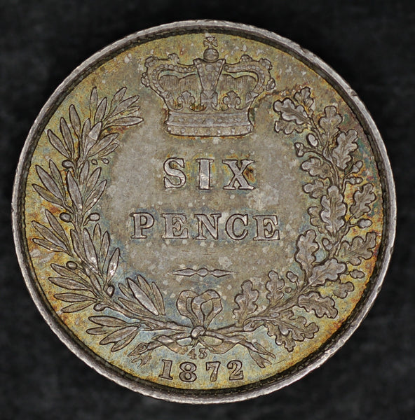 Victoria. Sixpence. 1872