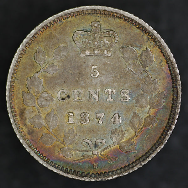 Canada. 5 Cents. 1874H