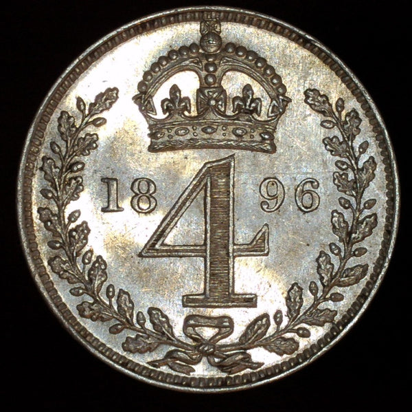 Victoria. Maundy Four Pence. 1896