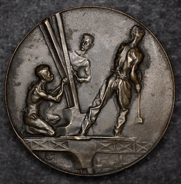 Eiffel Tower medallion. Bronze. 1900