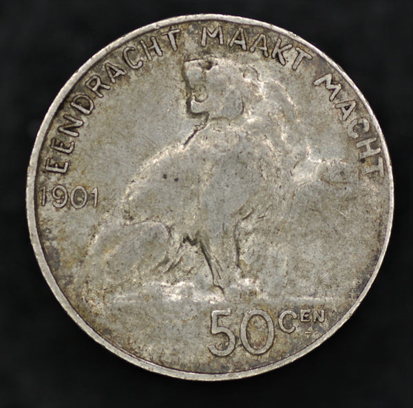 Belgium. 50 centimes. 1901