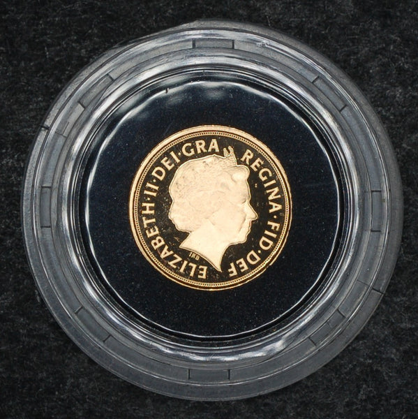 Royal Mint. Proof quarter sovereign. 2010.