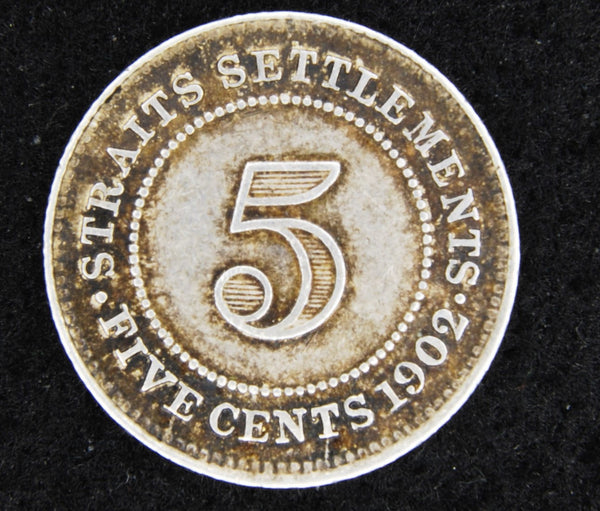 Straits Settlements. 5 Cents. 1902