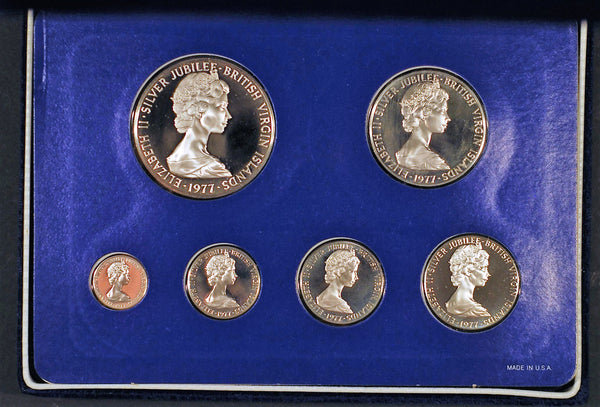 Virgin Islands 1977 Silver Jubilee proof set.